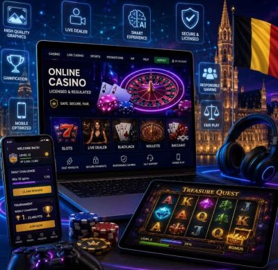 futuristic casino setup